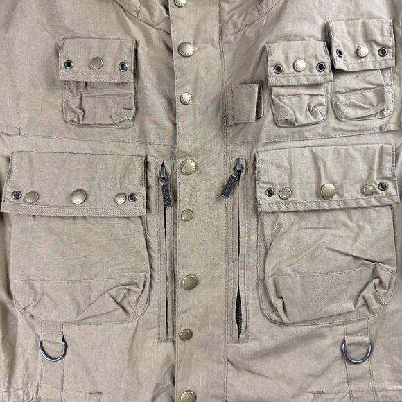 Barbour To Ki To Jacket Mens Medium M Brown Inaka Field Utility Military SAMPLE - Picture 8 of 12